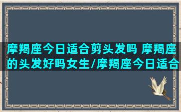 摩羯座今日适合剪头发吗 摩羯座的头发好吗女生/摩羯座今日适合剪头发吗 摩羯座的头发好吗女生-我的网站